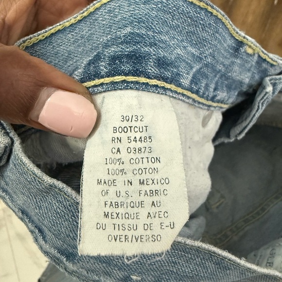 American Eagle Outfitters Blue Jean Shorts Distressed Cut-Offs Size 30/32 - Picture 6 of 6